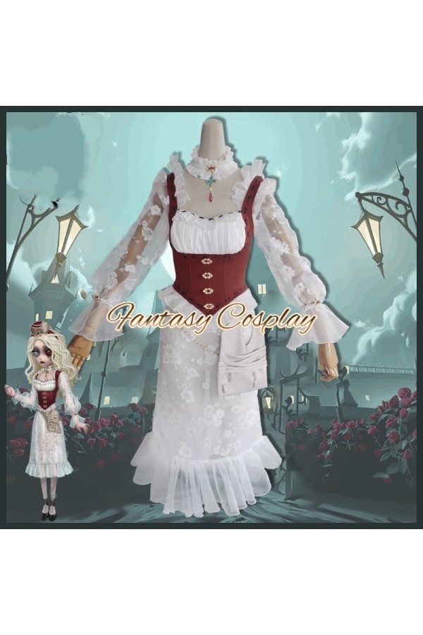 Identity V Psychologist Ada Mesmer Layla White Outfit Cosplay Costume